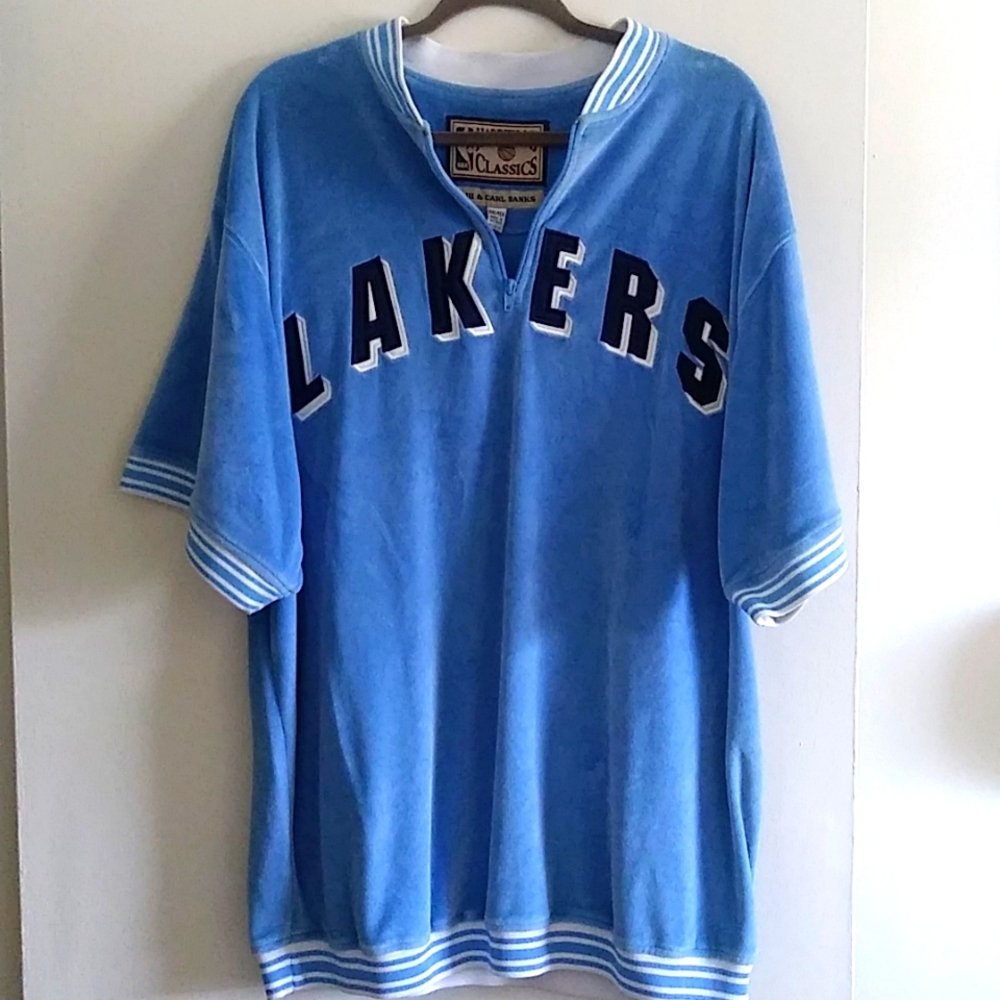 NBA LAKERS HARDWOOD CLASSIC G-111 & CARL BANKS SHIRT